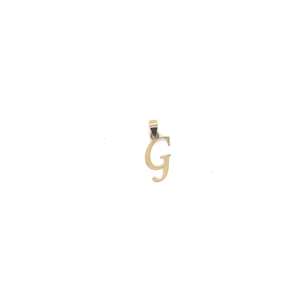10k Yellow Gold Initial Pendants