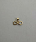 10k Yellow Gold Infinity Pendant