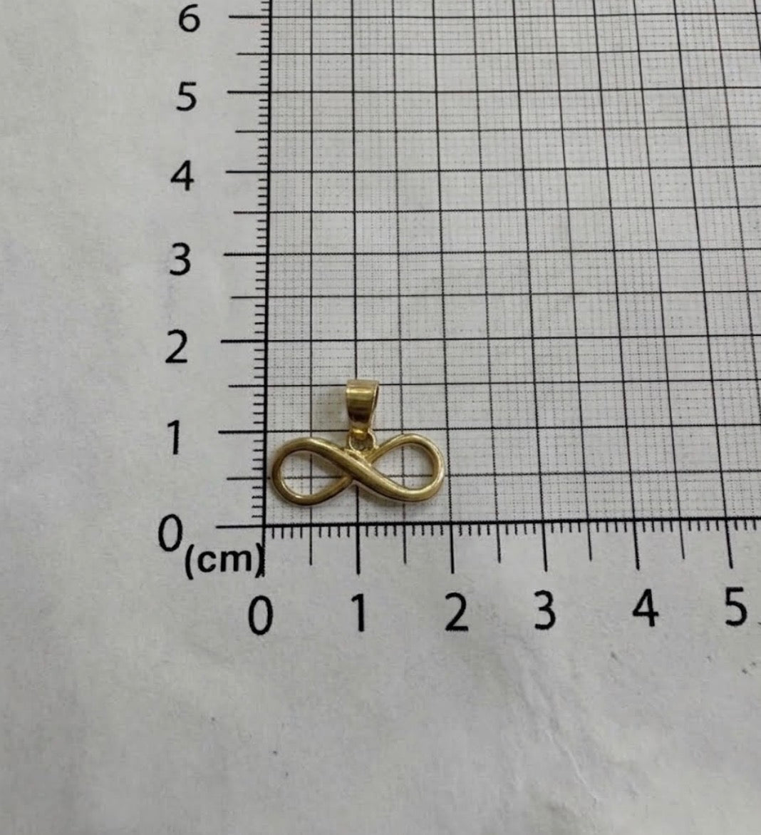 10k Yellow Gold Infinity Pendant