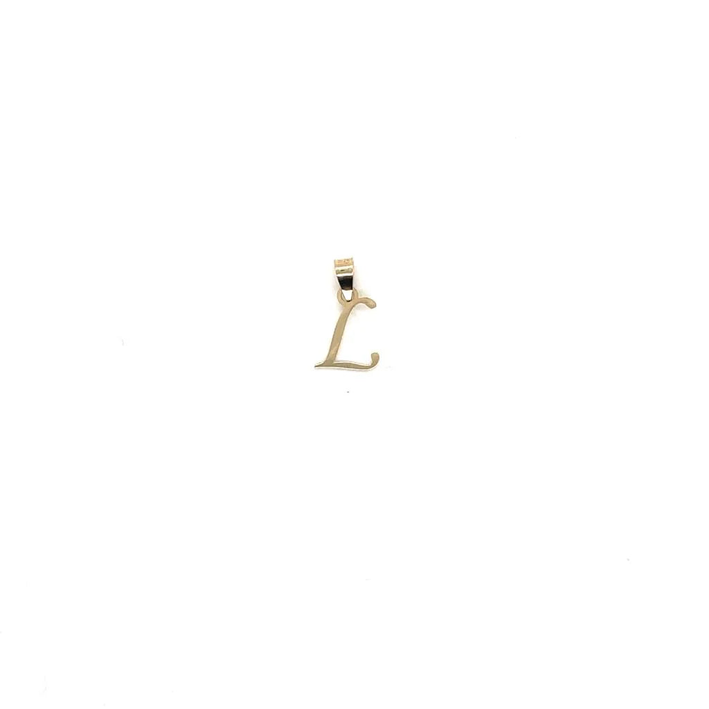 10k Yellow Gold Initial Pendants