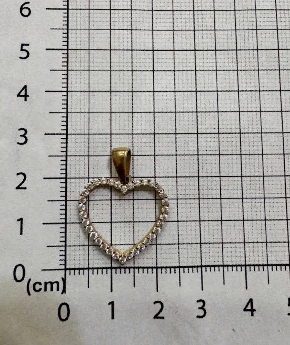 10k Yellow Gold Heart Pendant