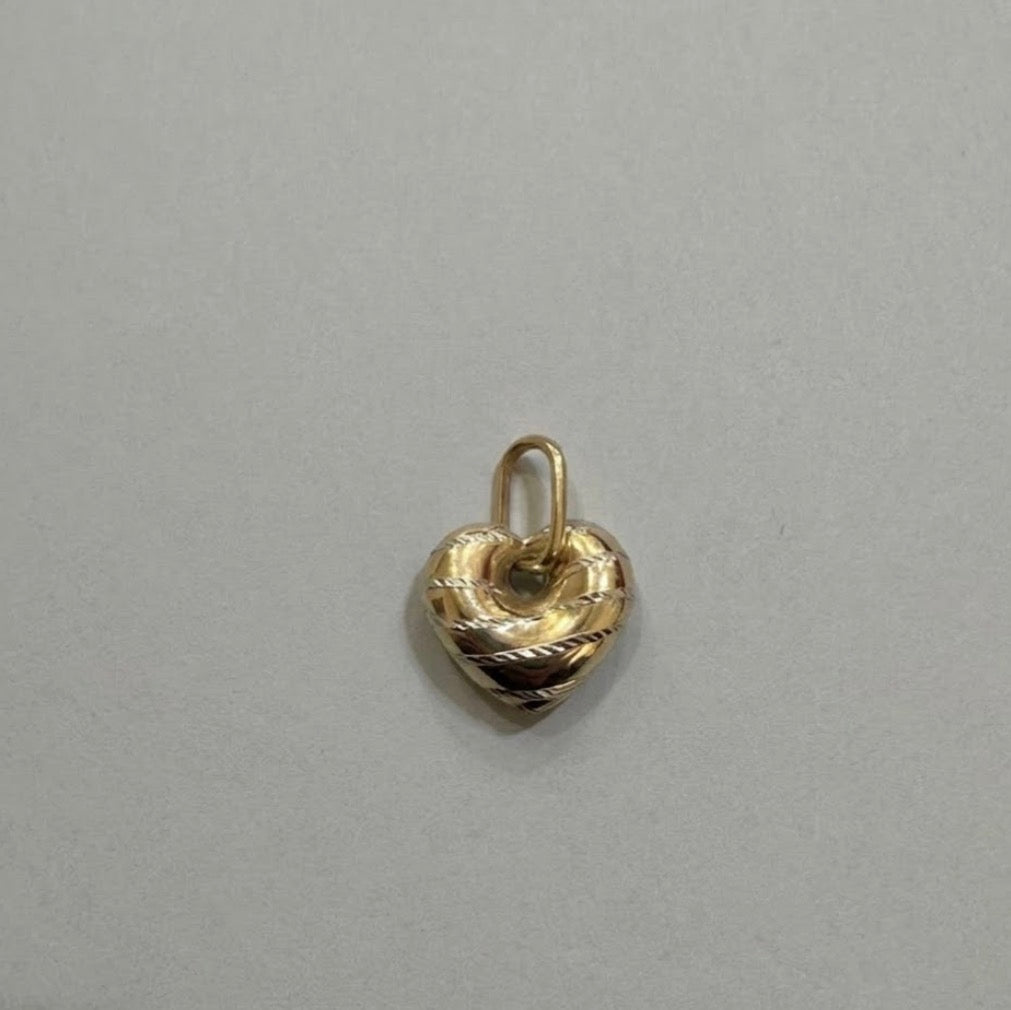 10k Yellow Gold Heart Pendant