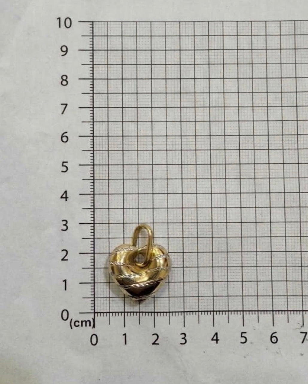 10k Yellow Gold Heart Pendant
